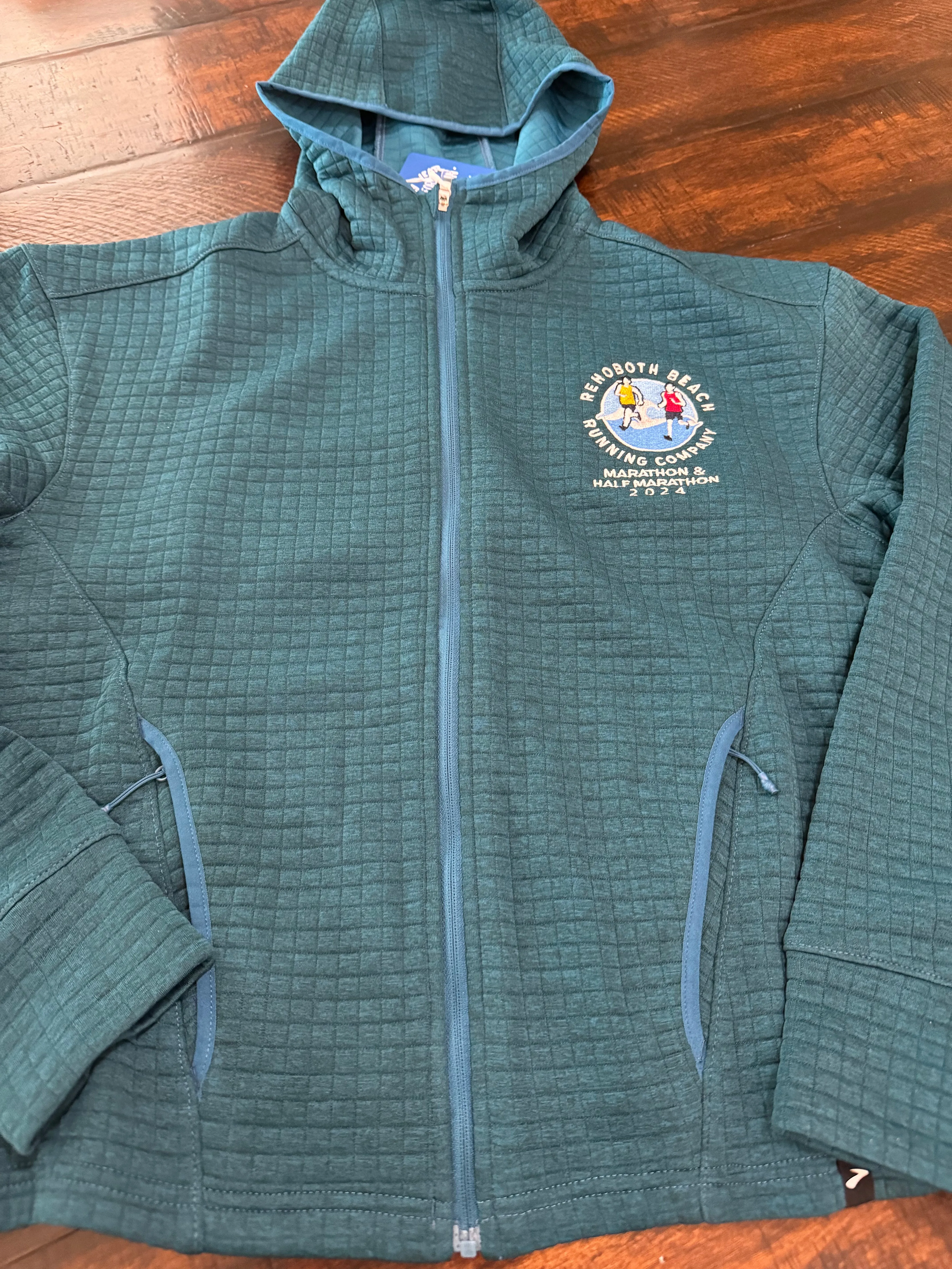 2024 Rehoboth Marathon & Half Brooks Women's Full zip midweight hoodie