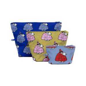 Baggu Go Pouch Set, Puffer Snoopy