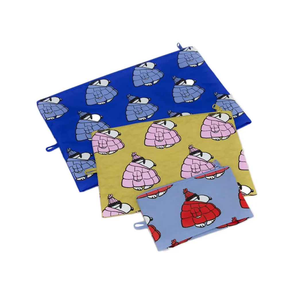 Baggu Go Pouch Set, Puffer Snoopy