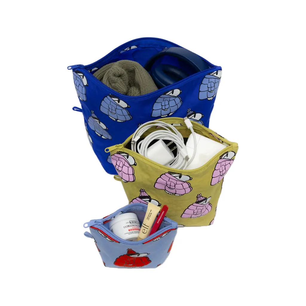 Baggu Go Pouch Set, Puffer Snoopy