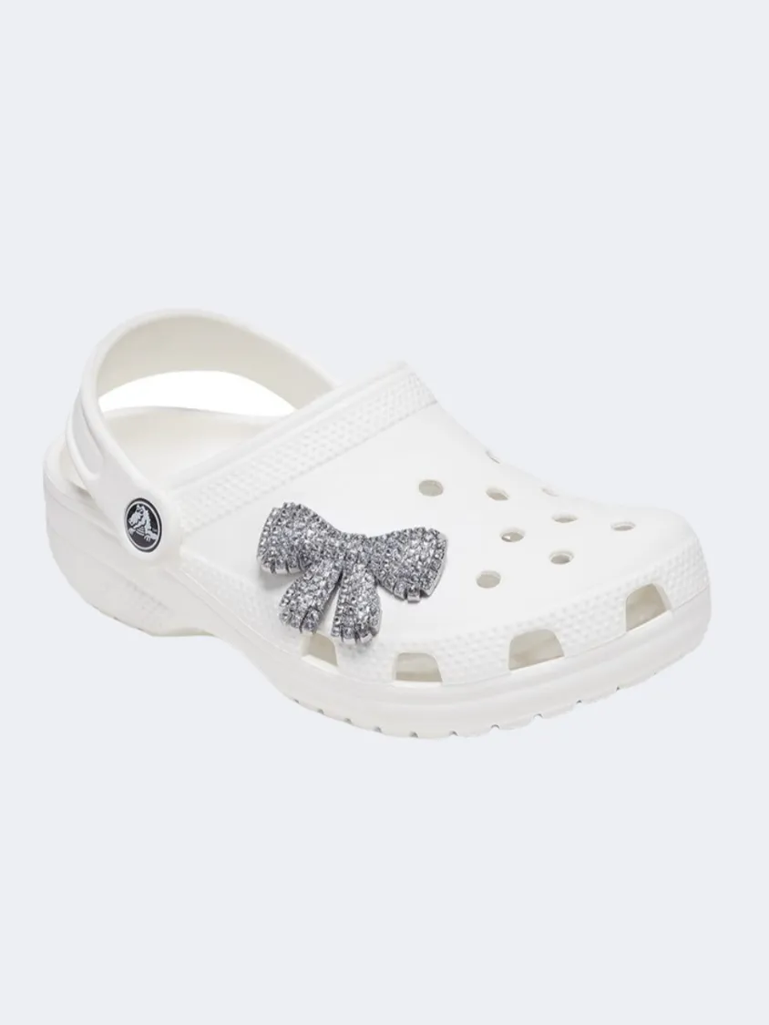 Crocs Bling Bow Unisex Lifestyle Pins Silver