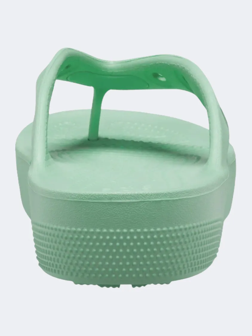 Crocs Classic Platform Women Lifestyle Slippers Green