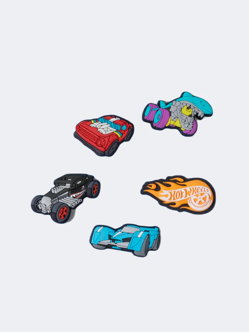 Crocs Hot Wheels 5 Pack Unisex Lifestyle Pins Multicolor