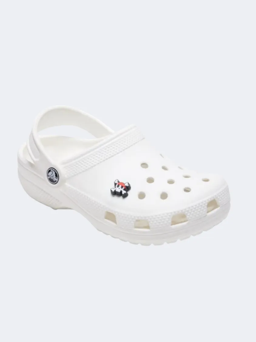 Crocs Tiny Pirate Skull Unisex Lifestyle Pins White/Black/Red
