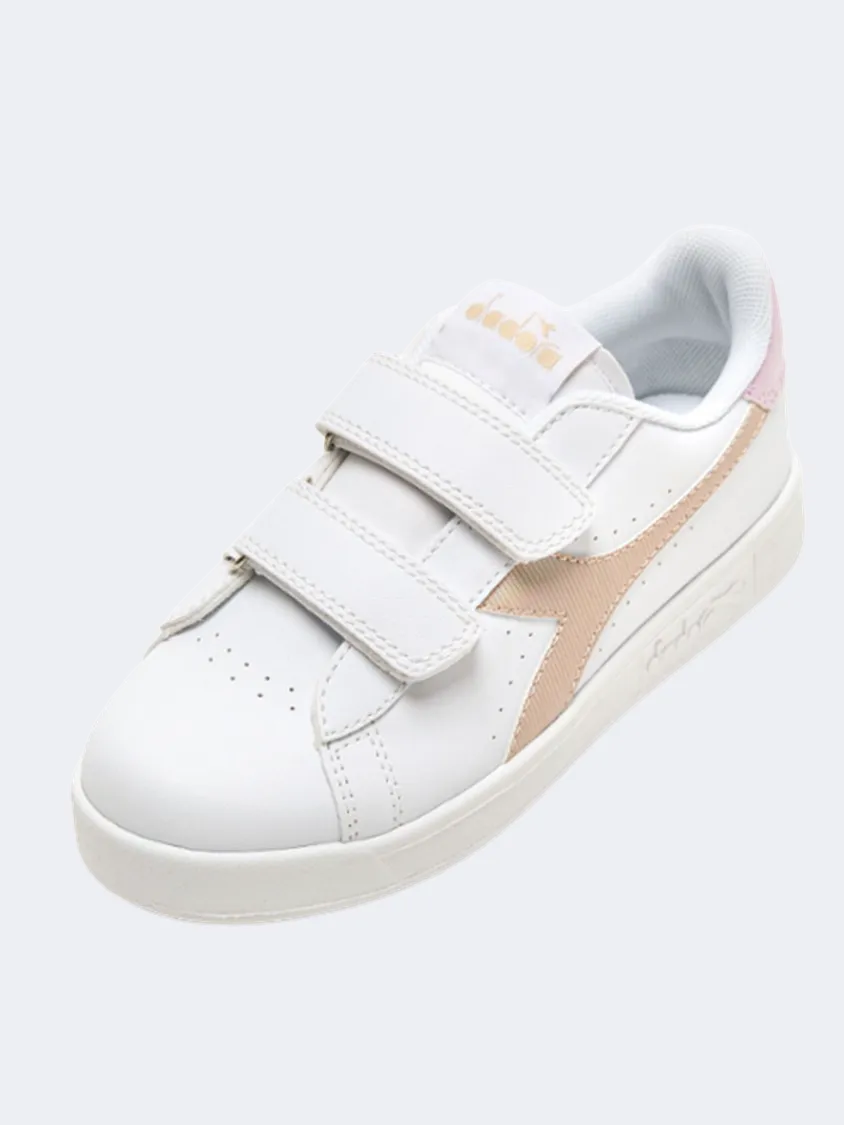 Diadora Game P Ps-Girls Lifestyle Shoes White/Sand Beige