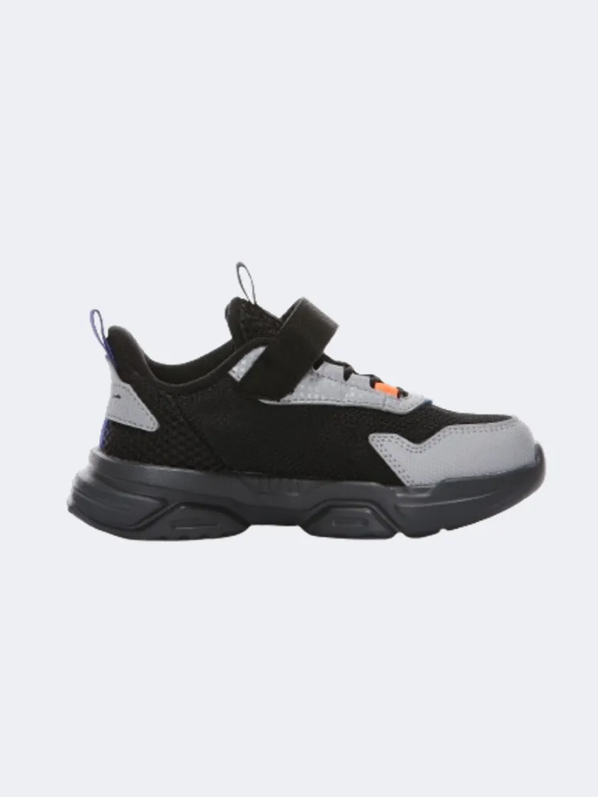 Erke Casual Ps-Boys Lifestyle Shoes Black/Silver