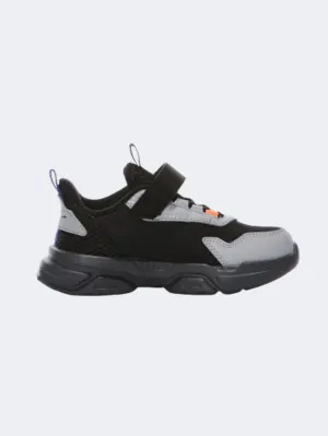 Erke Casual Ps-Boys Lifestyle Shoes Black/Silver