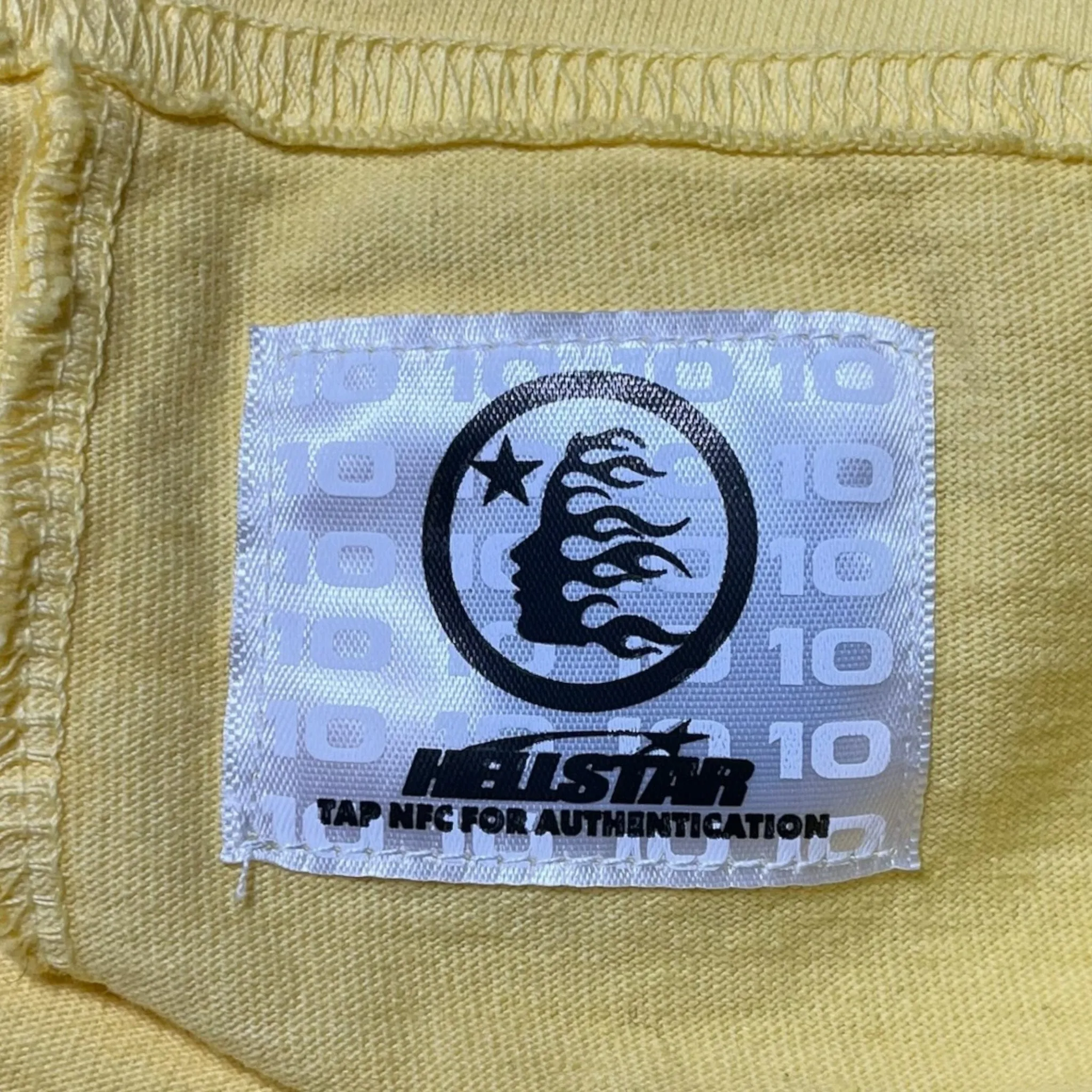 Hellstar Studios Marathon Short Sleeve Tee Shirt Black Yellow