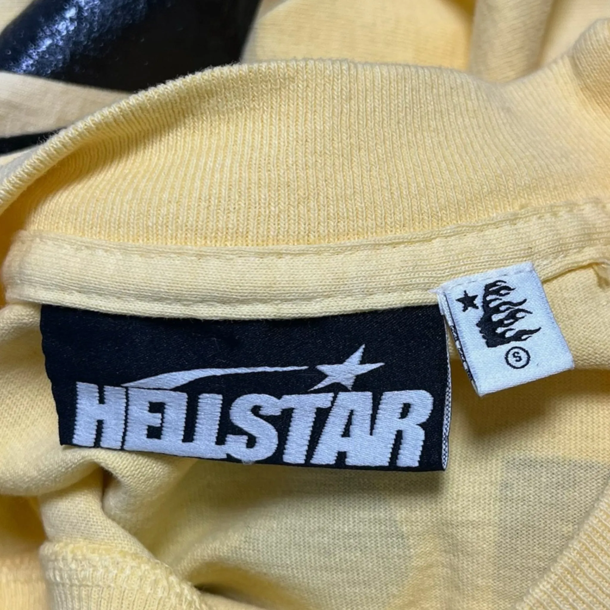 Hellstar Studios Marathon Short Sleeve Tee Shirt Black Yellow