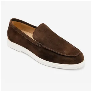 Loake Tuscany Chocolate Brown Suede Loafer@