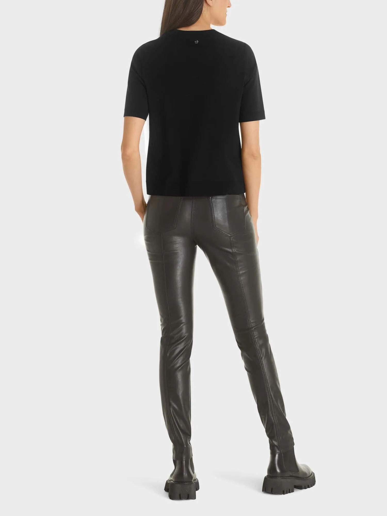 Marc Cain Additions "Rethink Together" Short Sleeve Sweater