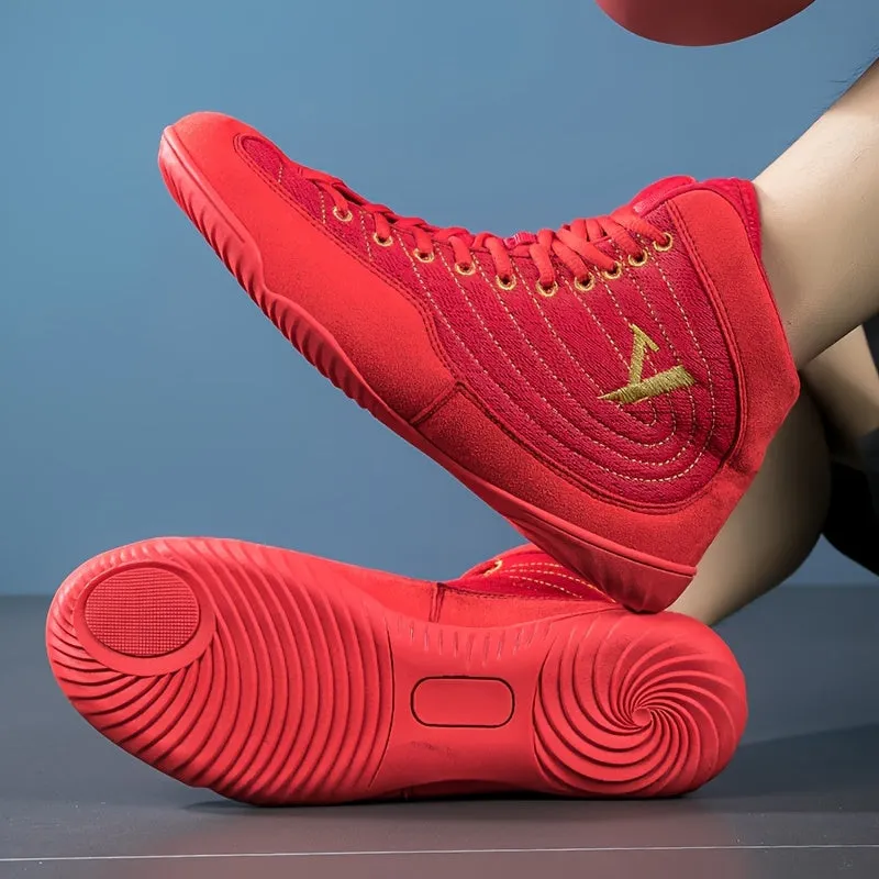 Mens High Top Boxing Shoes | Lightweight Non Slip Boots For Fighter