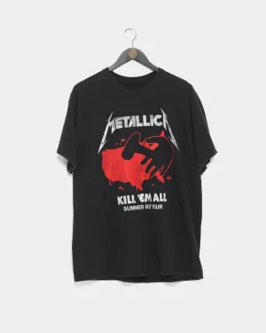 Metallica Kill 'Em All Vintage Tee Washed Black