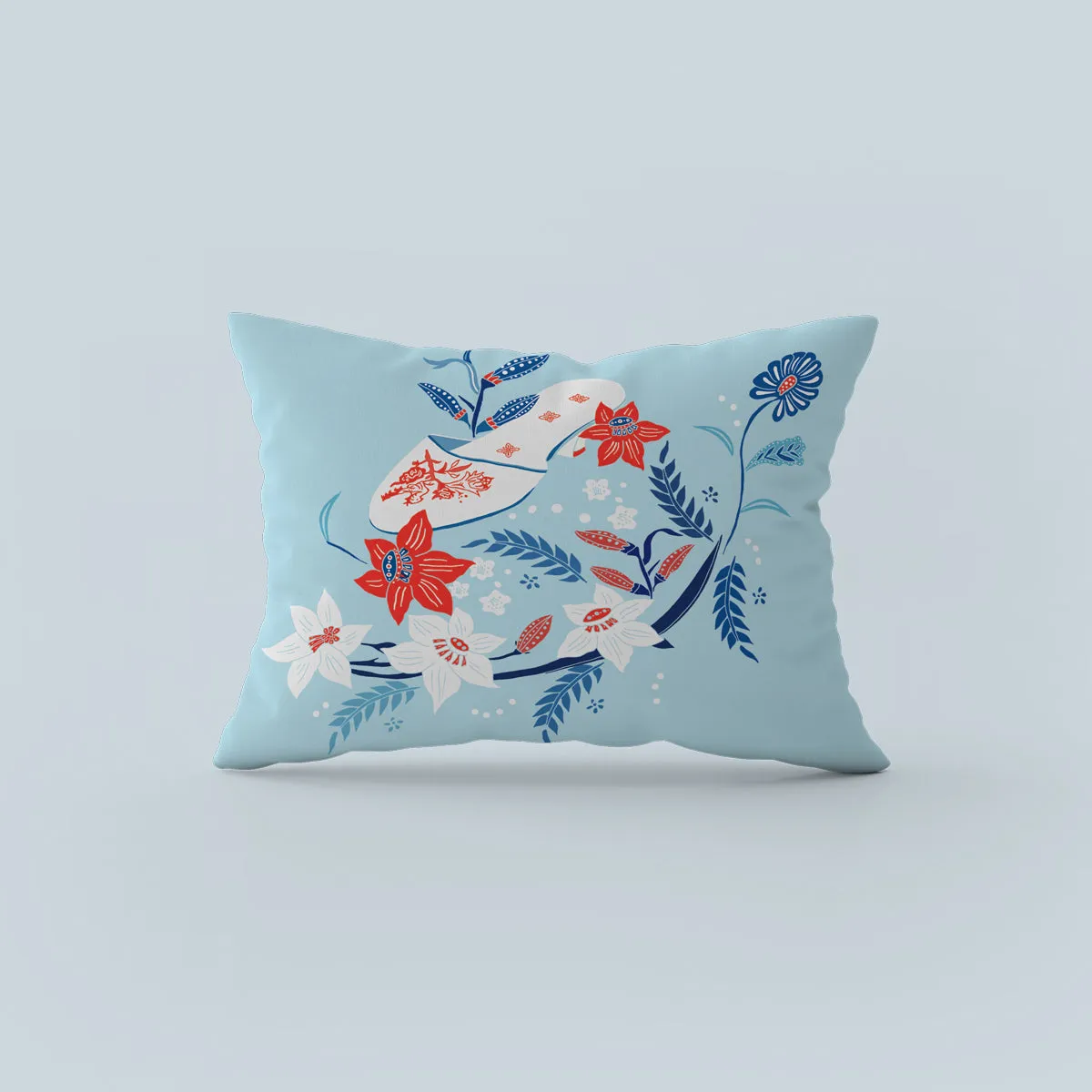 ‘PERANAKAN SHOES’ Velvet Cushion Cover