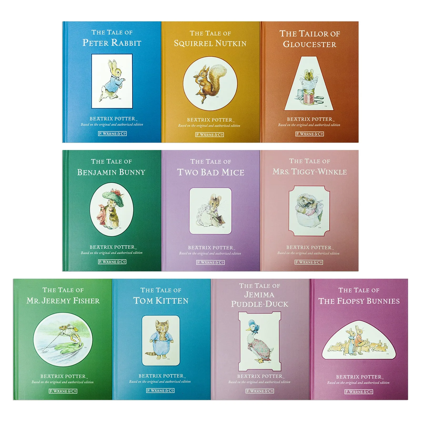 Peter Rabbit 10-Book Box Set Collection by Beatrix Potter: Deluxe Hardback Children's Classics – Illustrated Bunny Tales and Bedtime Stories