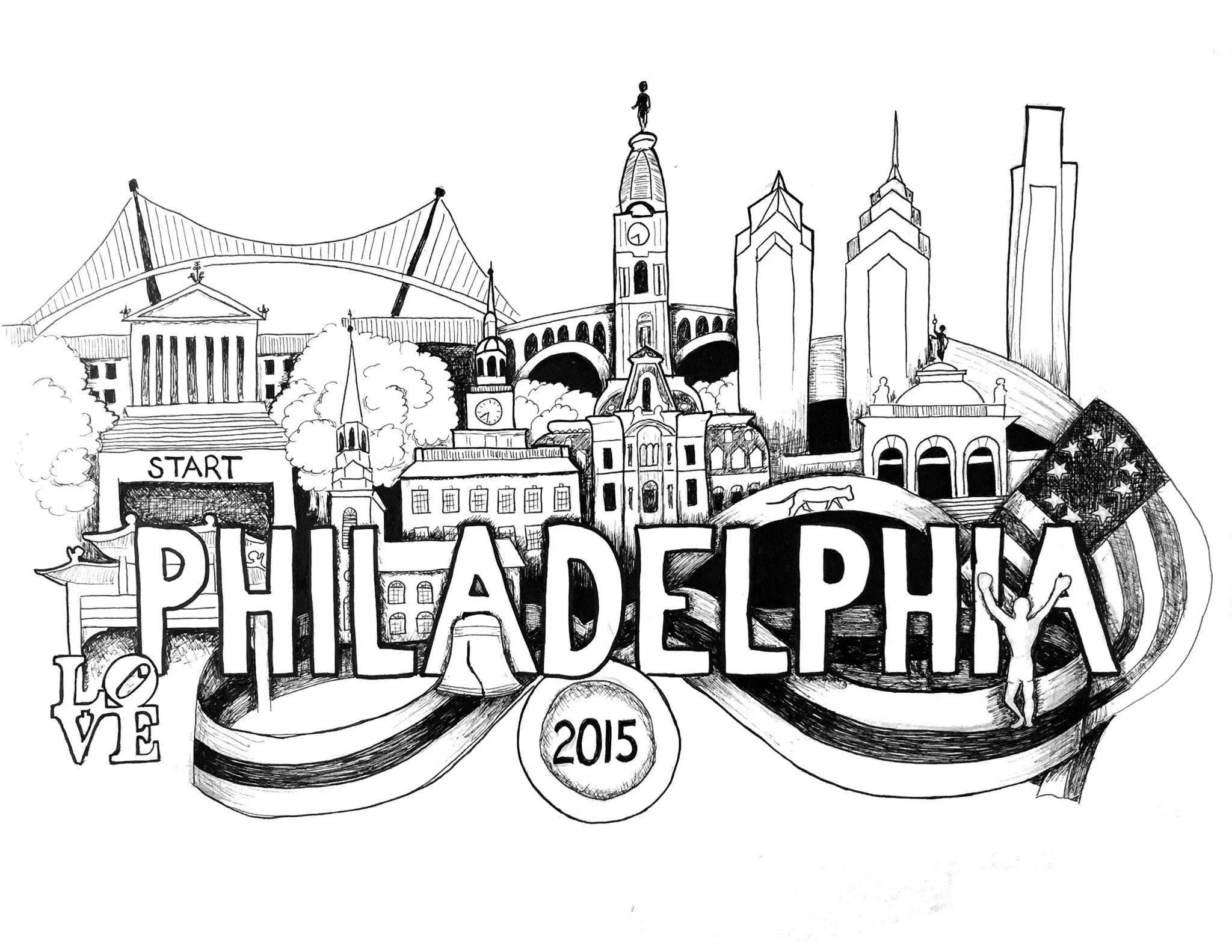 Philadelphia Marathon Print