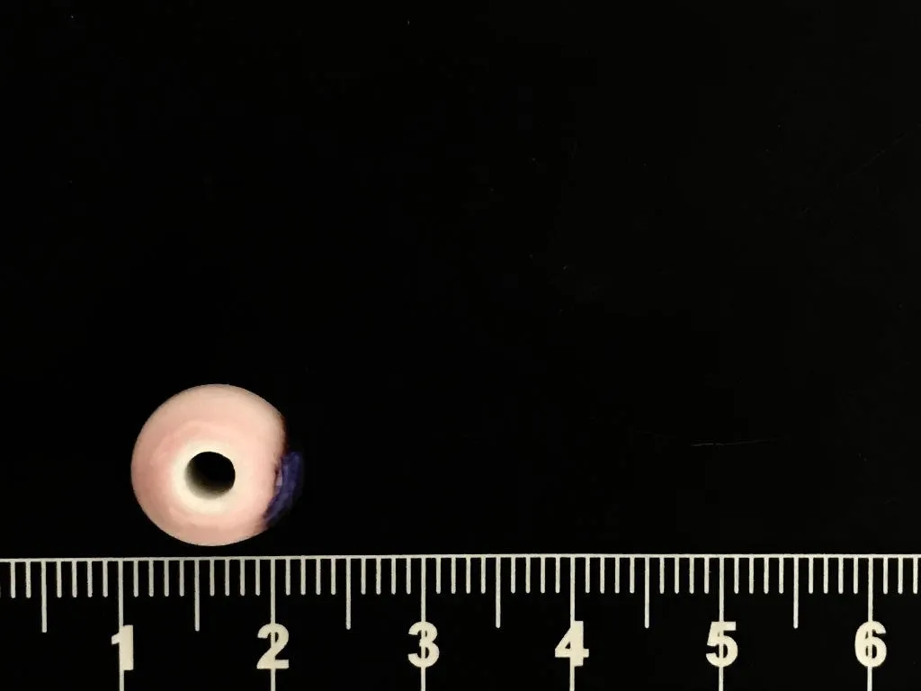 Pink Blue Disc Spherical Ceramic Beads