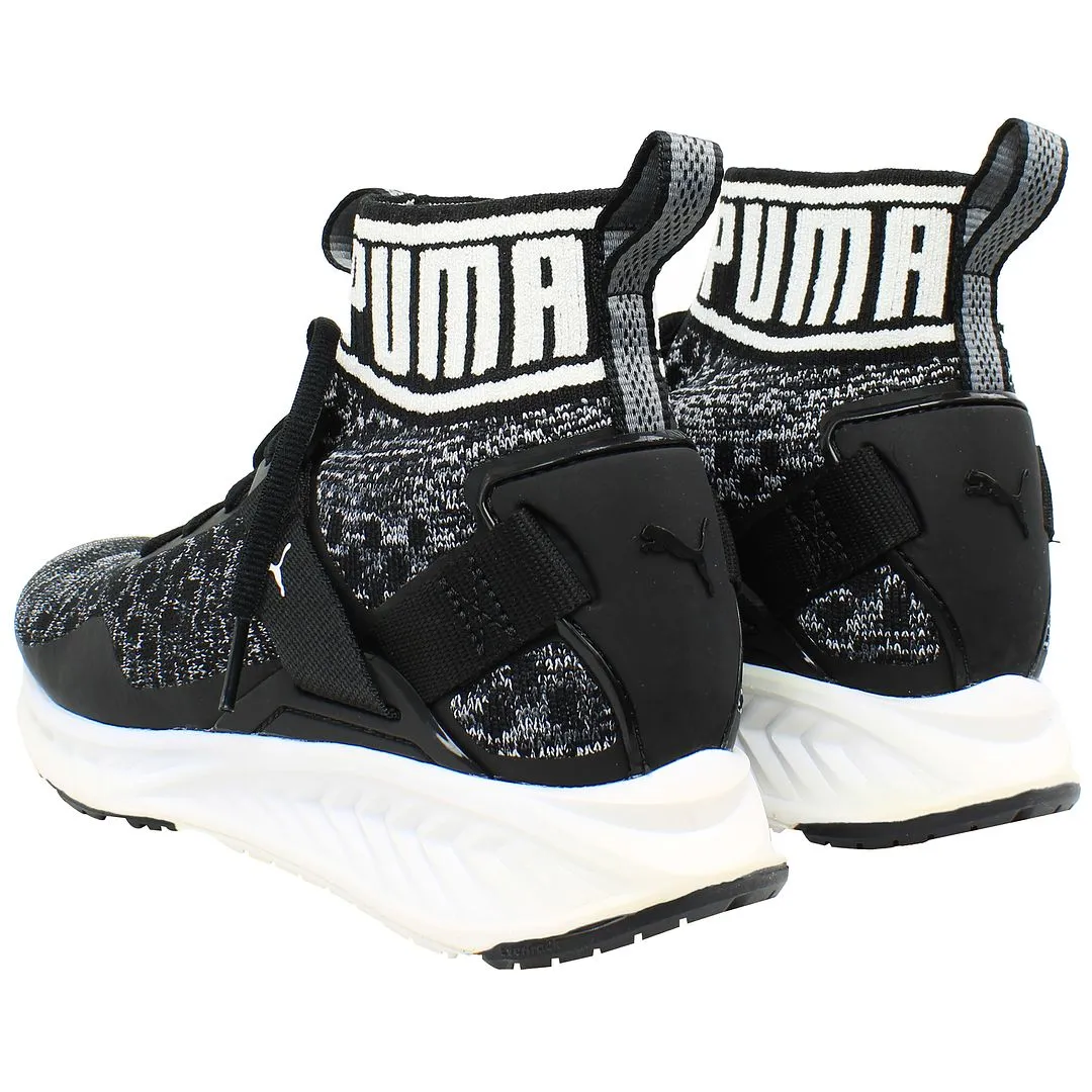 Puma Ignite EvoKnit Womens Black Trainers