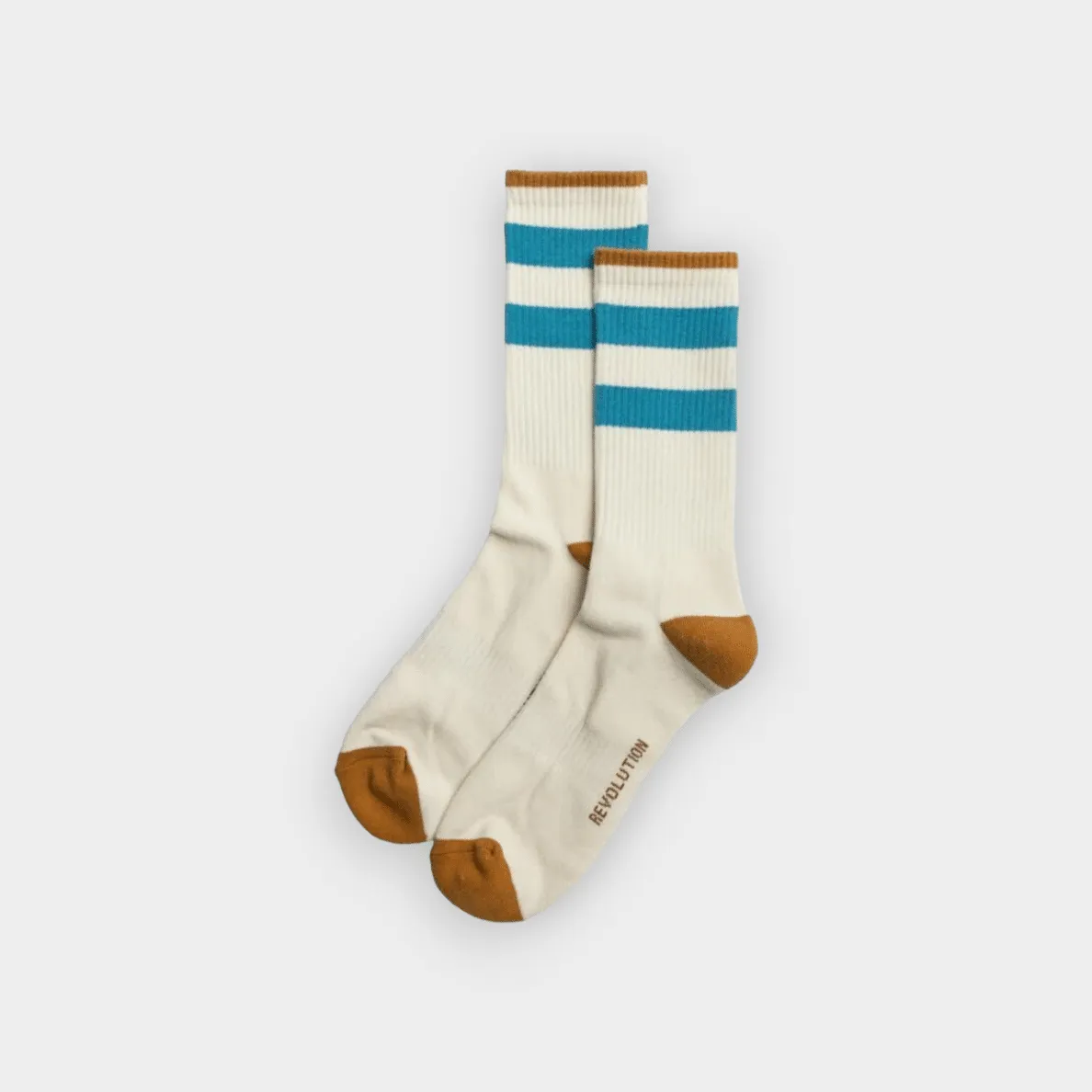 REVOLUTION | 8907 Jaquard Crew Socks | White