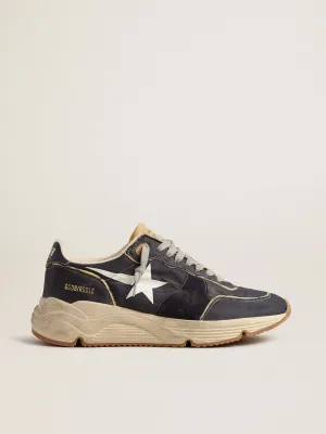 Running Sole in Blue Nylon w/ White Printed Star