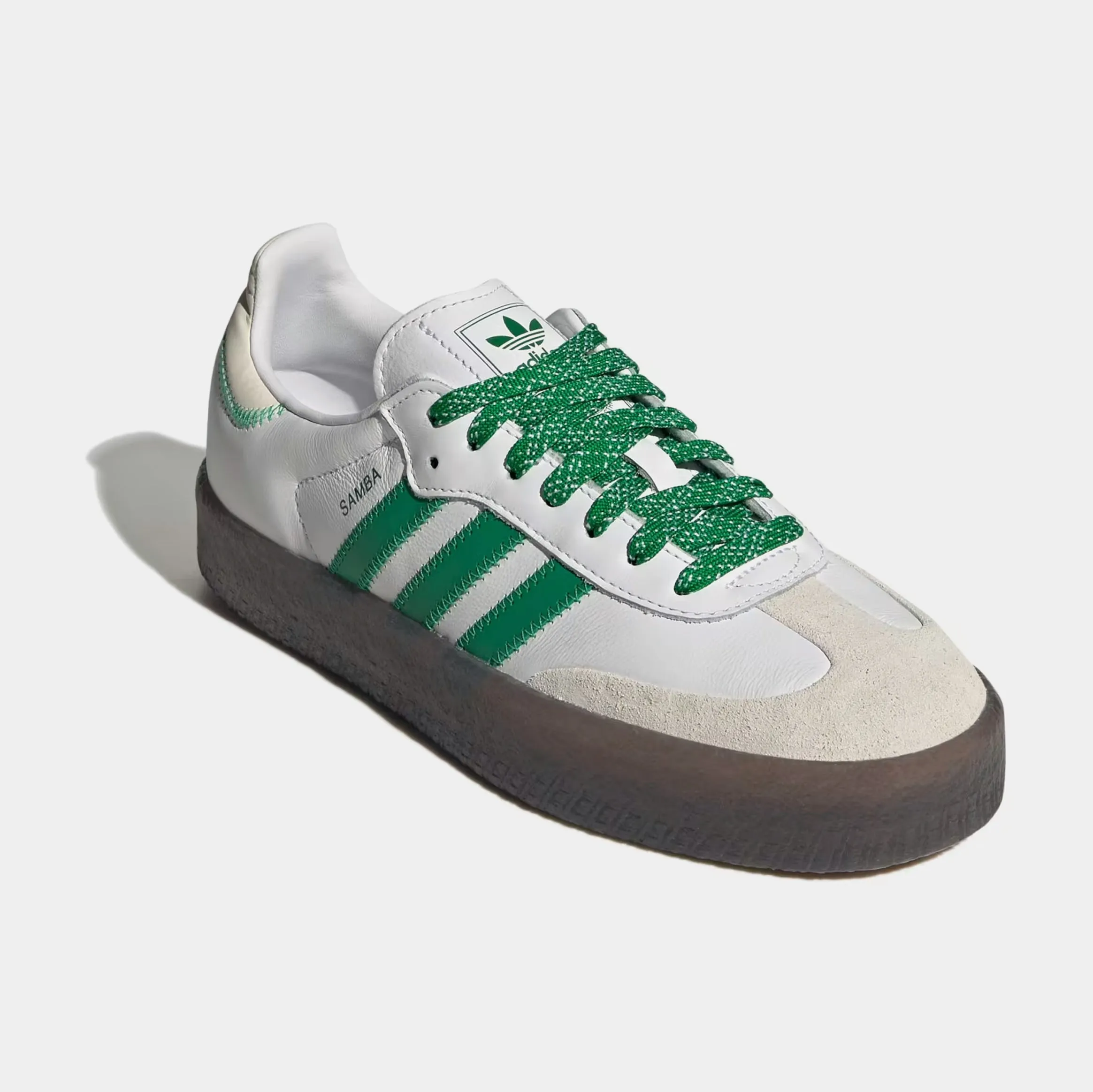 Sambae Womens Lifestyle Shoes (White/Green/Off White)