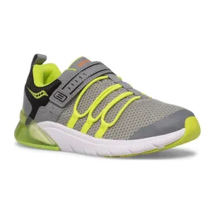 Saucony: Big Kids Flash Glow 2.0 Sneaker in Grey/Lime
