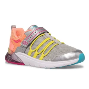 Saucony: Kids Flash Glow Sneaker in Silver/ Multi