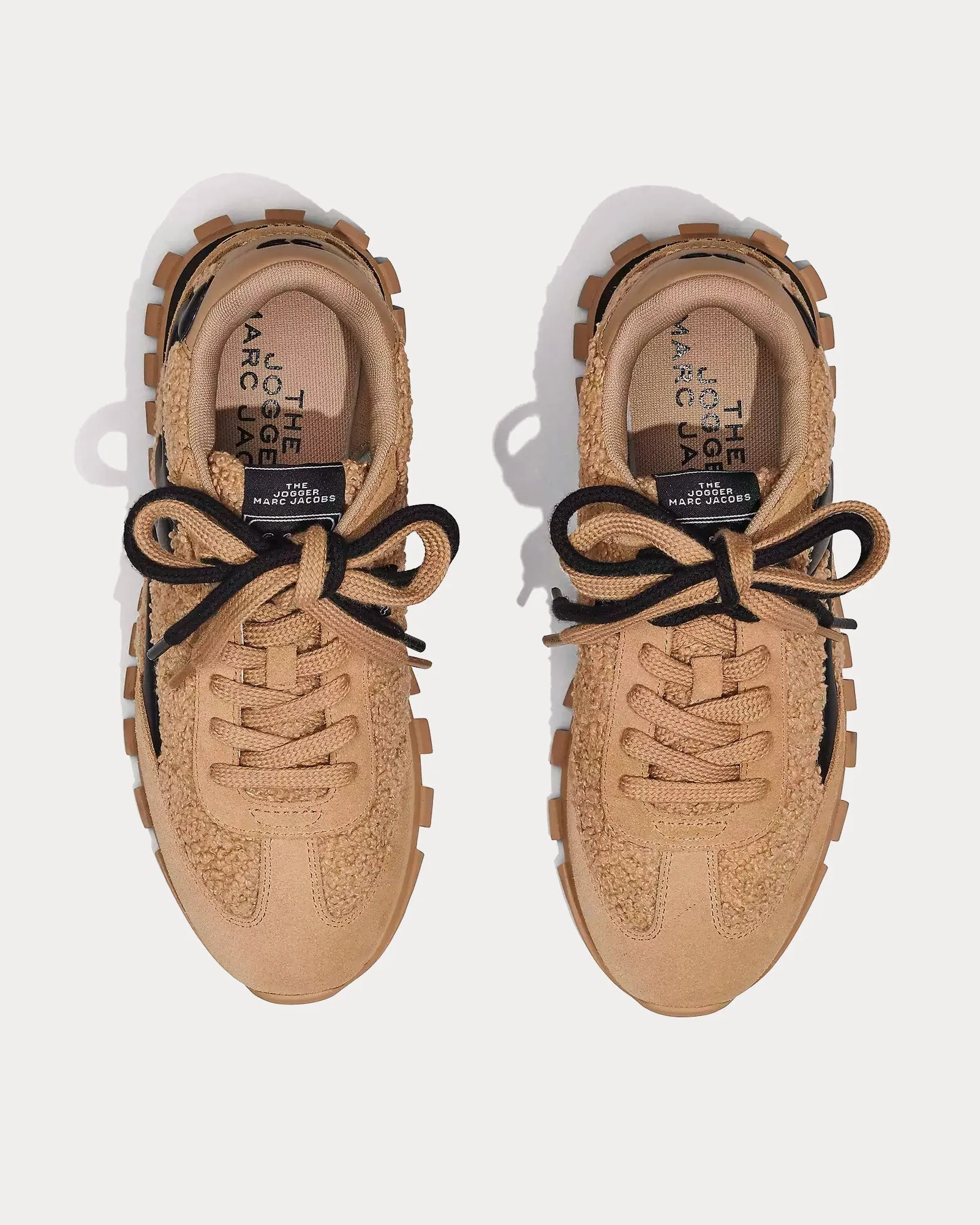 The Teddy Jogger Beige Low Top Sneakers