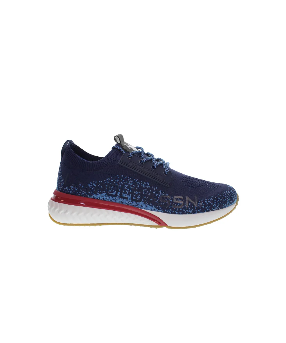 US POLO MENS SNEAKER RUNNING IN TEXTILE KNITTED MATERIAL