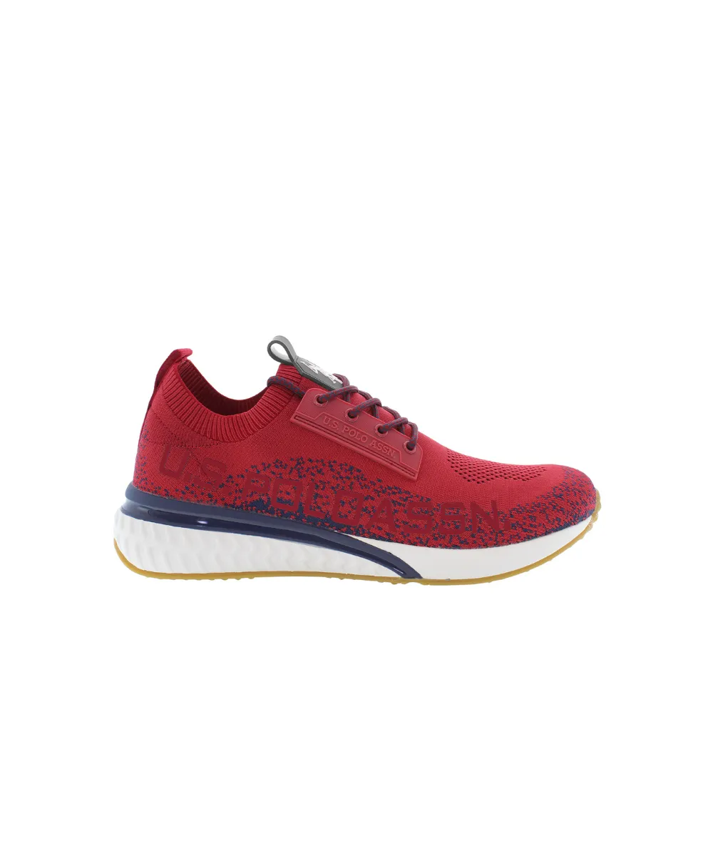 US POLO MENS SNEAKER RUNNING IN TEXTILE KNITTED MATERIAL