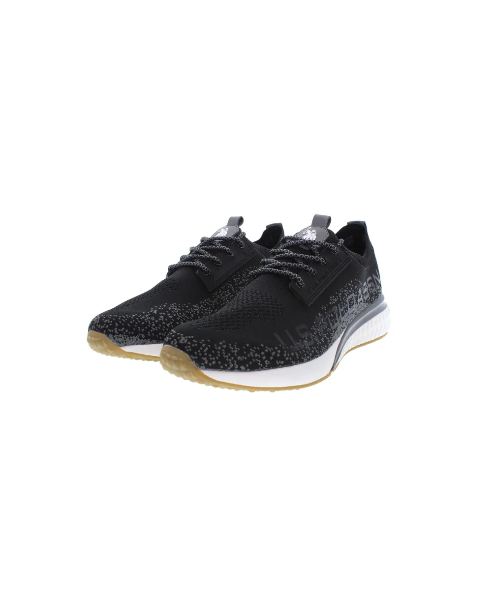 US POLO MENS SNEAKER RUNNING IN TEXTILE KNITTED MATERIAL