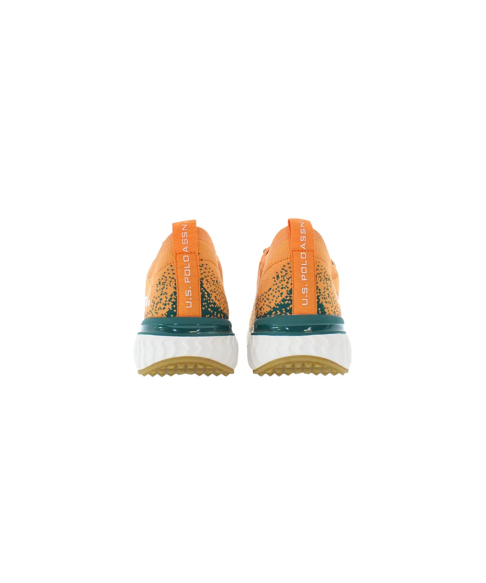US POLO MENS SNEAKER RUNNING IN TEXTILE KNITTED MATERIAL