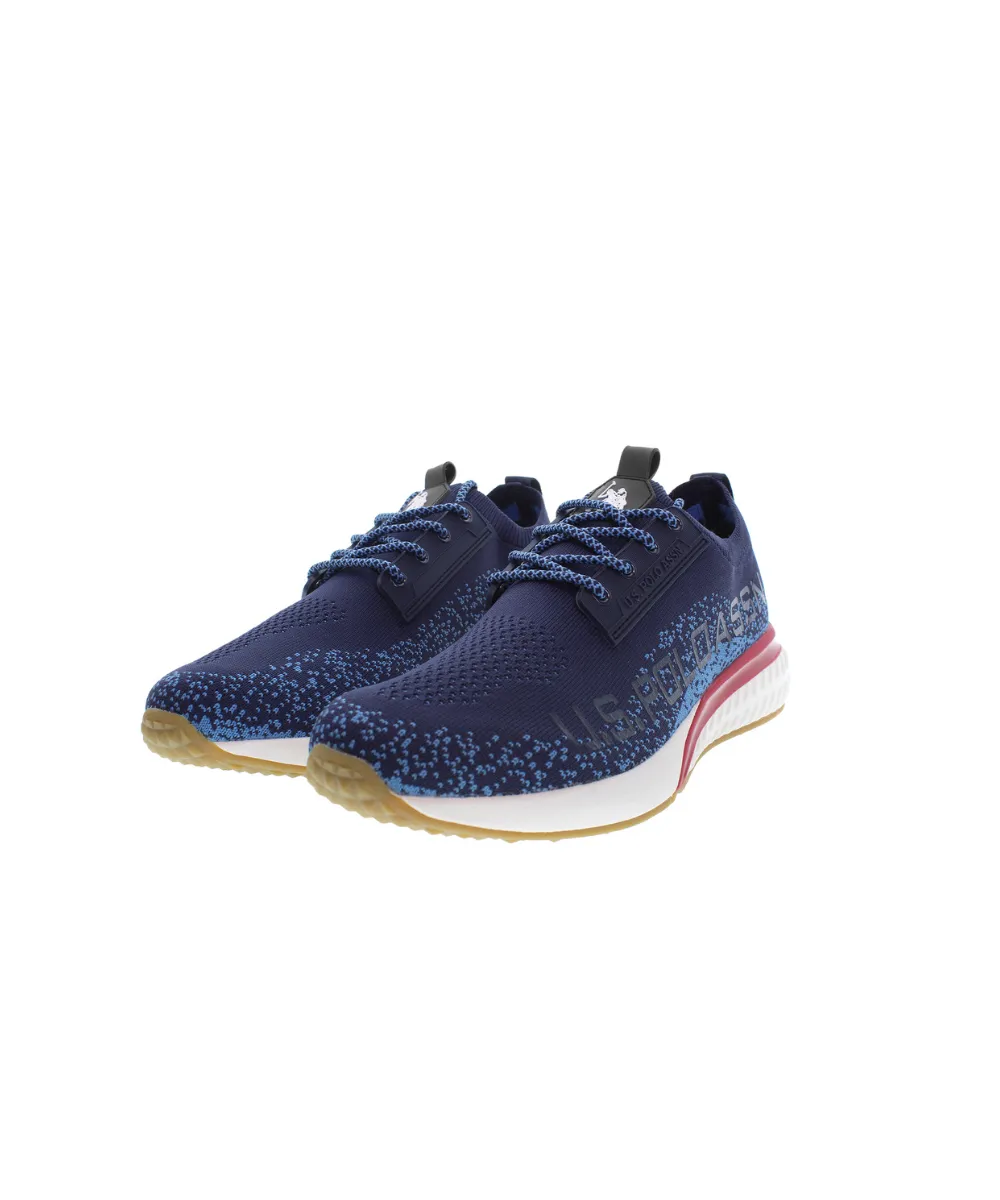 US POLO MENS SNEAKER RUNNING IN TEXTILE KNITTED MATERIAL