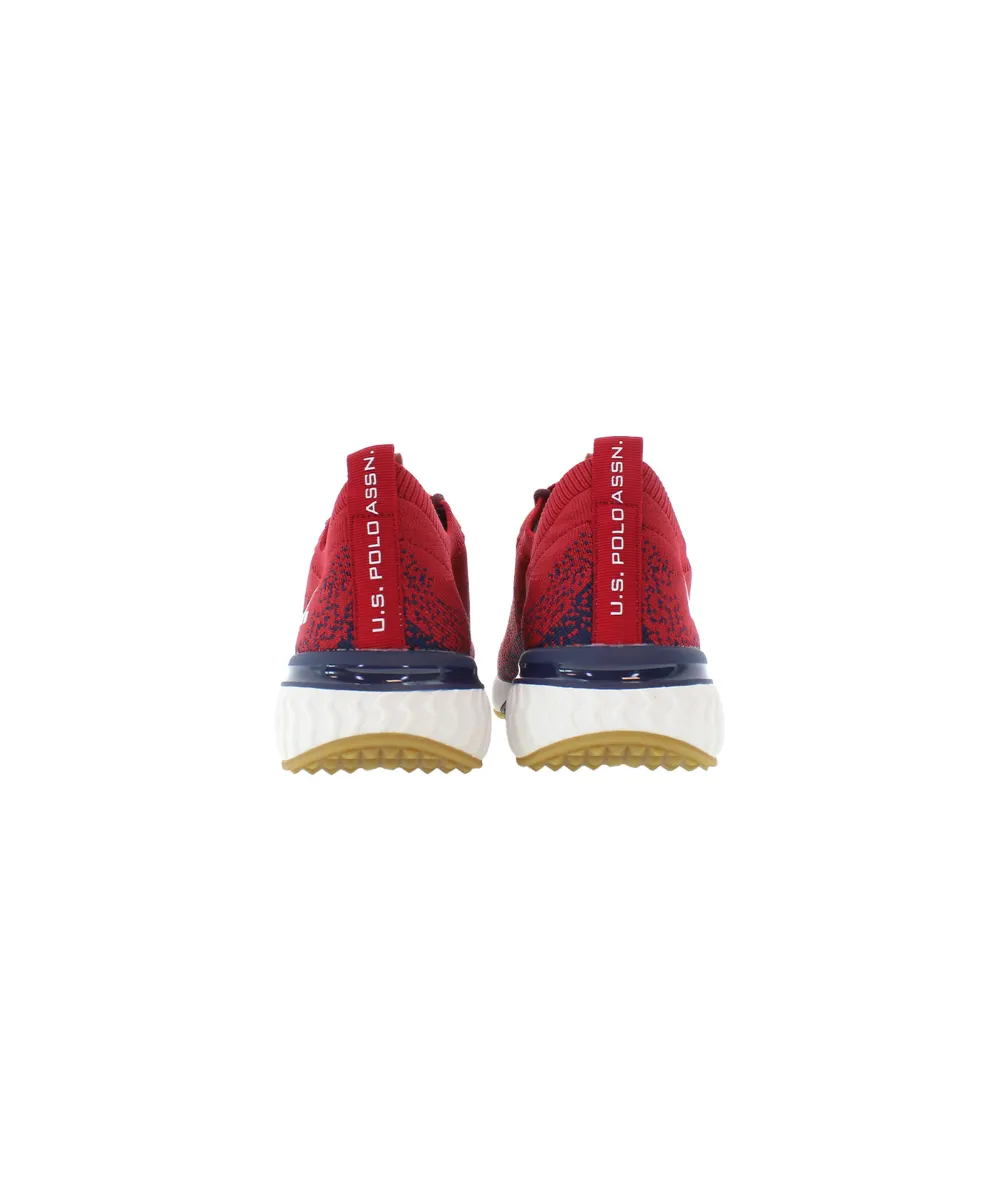 US POLO MENS SNEAKER RUNNING IN TEXTILE KNITTED MATERIAL