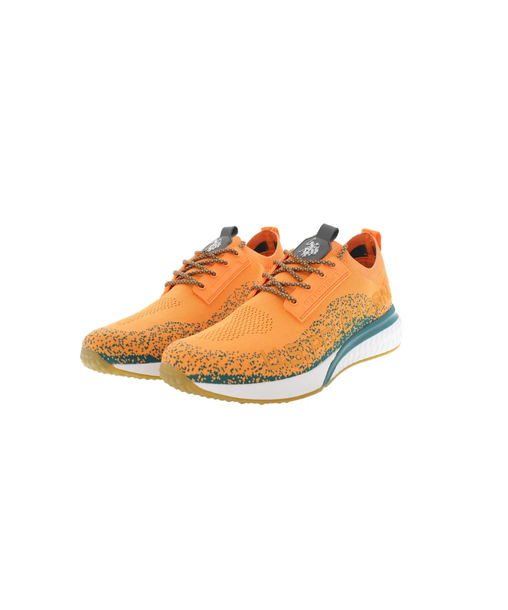 US POLO MENS SNEAKER RUNNING IN TEXTILE KNITTED MATERIAL