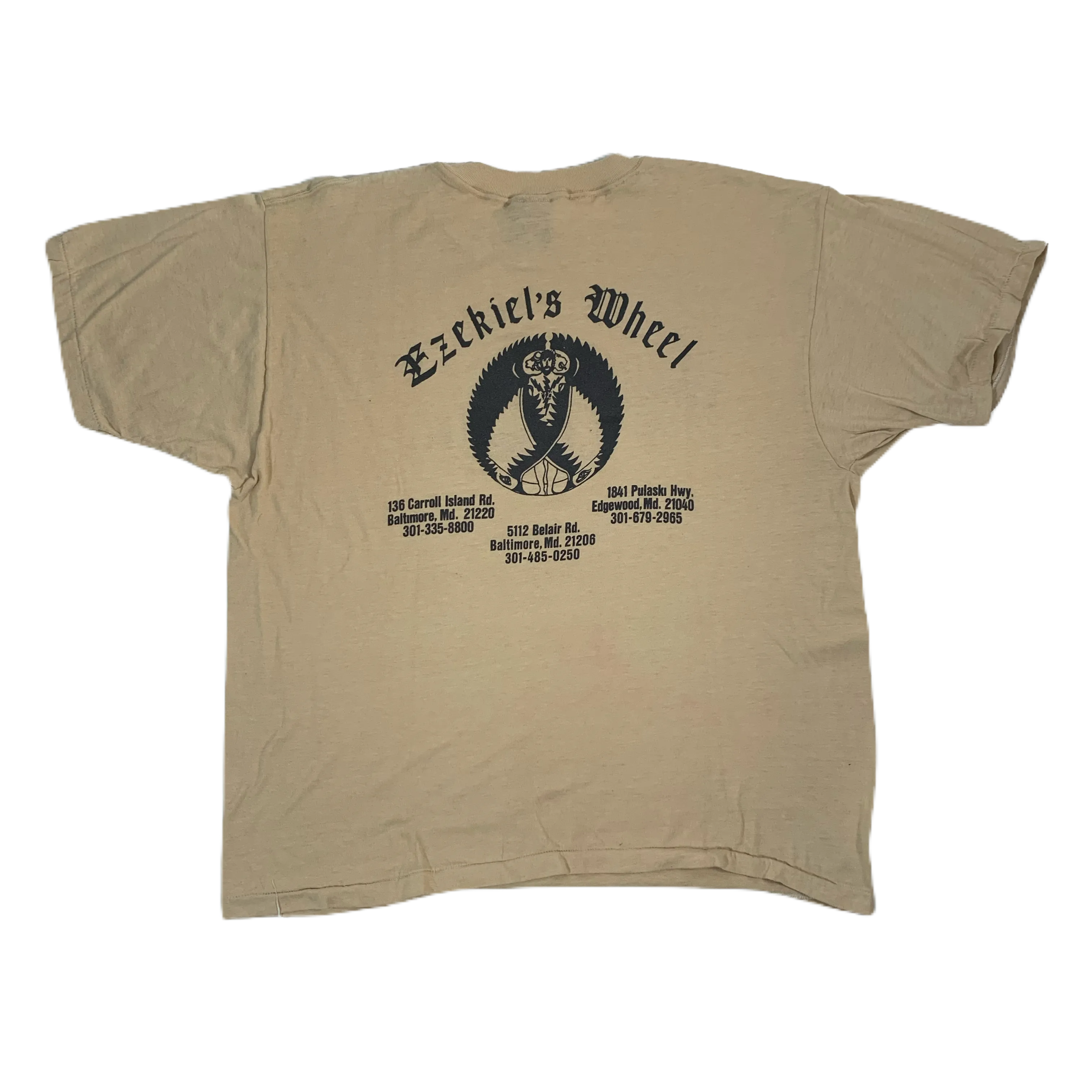 Vintage Harley-Davidson "Ezekiel's Wheel" 3D Emblem T-Shirt